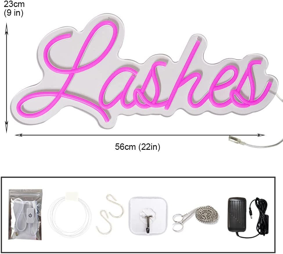 Neon Lashes Sign