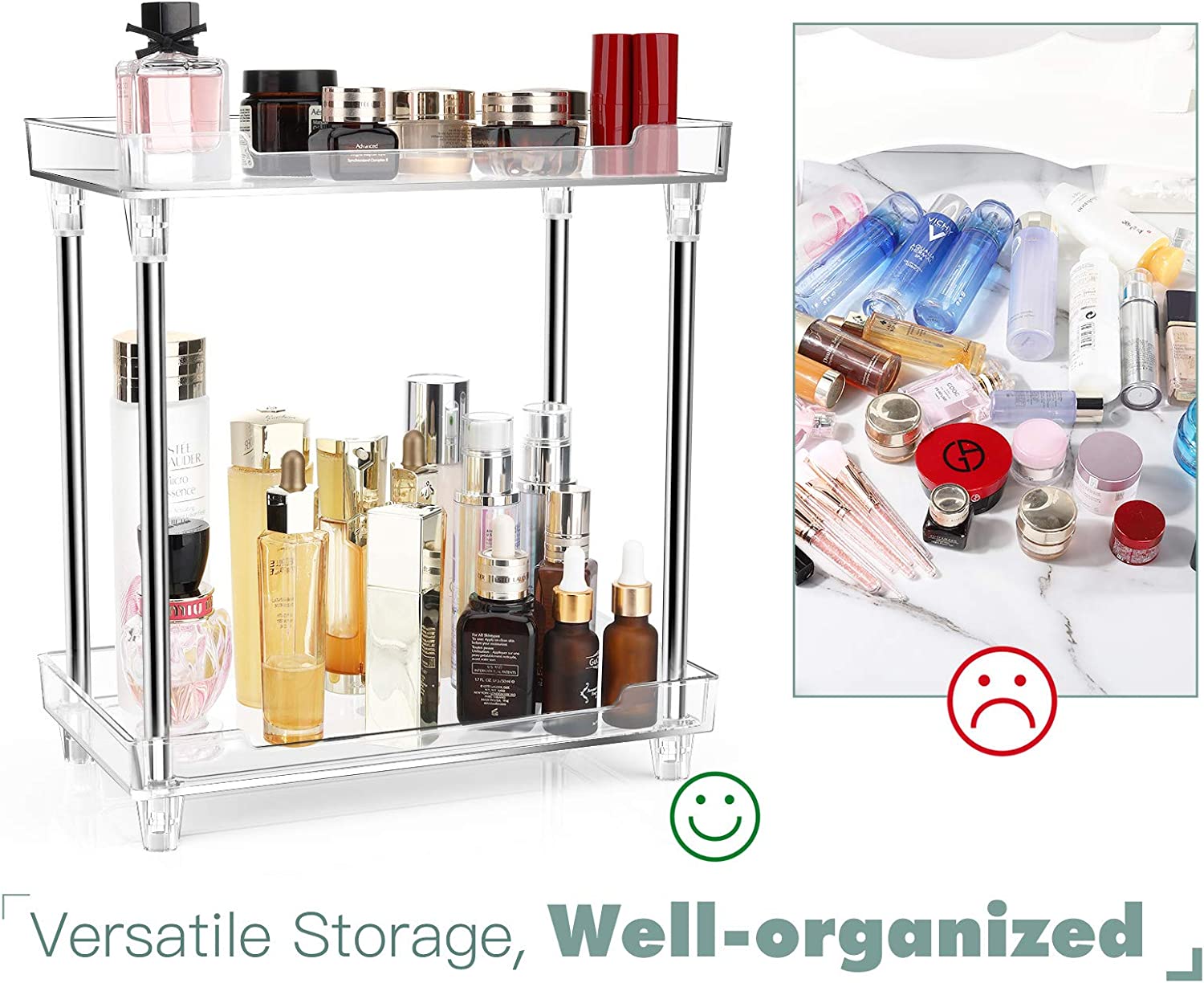 2-Tier Bathroom Countertop Organizer